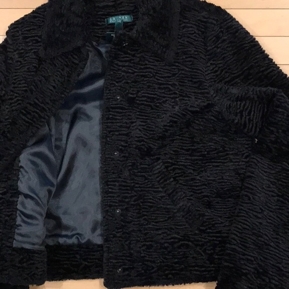 Preowned Faux lamb Ralph Lauren jacket - Large - Picture 4 of 9